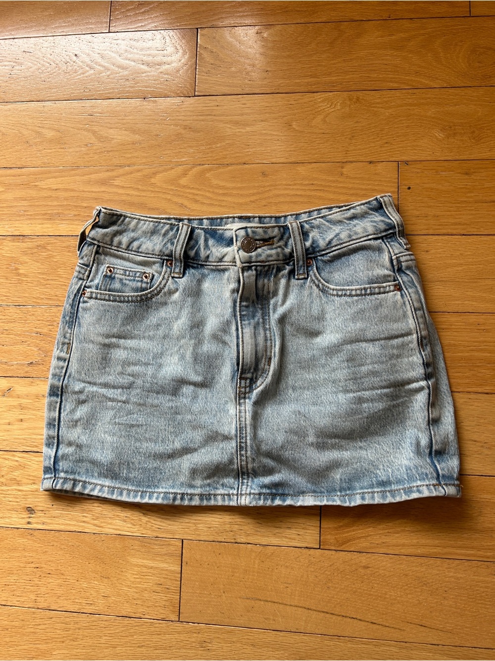 PacSun Light Blue Denim Mini Skirt